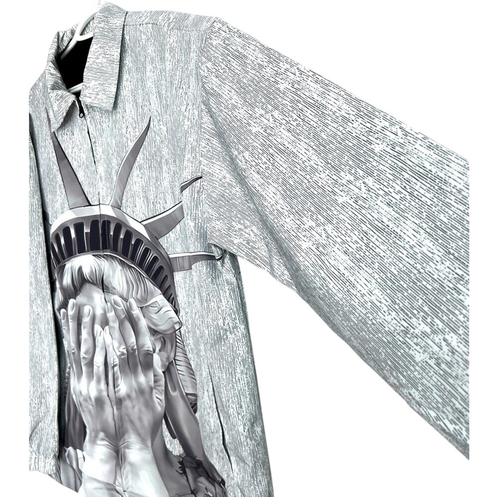 NEW Statue of No Liberty Windbreaker Jacket SIZE XXL STREETWEAR - Picture 4 of 5